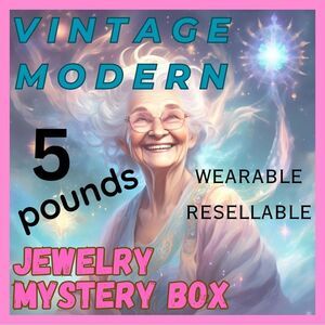 5 Pound Jewelry Mystery Box - Modern, Vintage (all wearable)